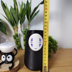 🔥 Lot Décoration Ghibli – Vase No-Face, Bougeoir Susuwatari & Lampe Calcifer Fonctionnelle ✨
