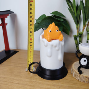 🔥 Lot Décoration Ghibli – Vase No-Face, Bougeoir Susuwatari & Lampe Calcifer Fonctionnelle ✨
