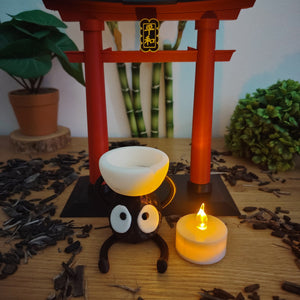 Lot porte torii & bougeoir Susuwatari Ghibli