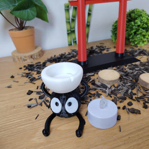 Lot porte torii & bougeoir Susuwatari Ghibli