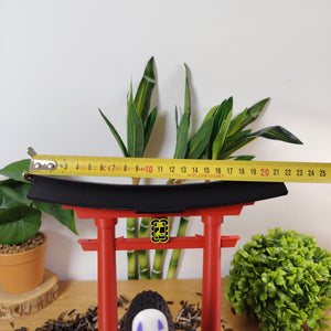 🌸 Lot Décoration Japonaise – Porte Torii, Pont Japonais & Figurine No-Face – Univers Ghibli ⛩️✨