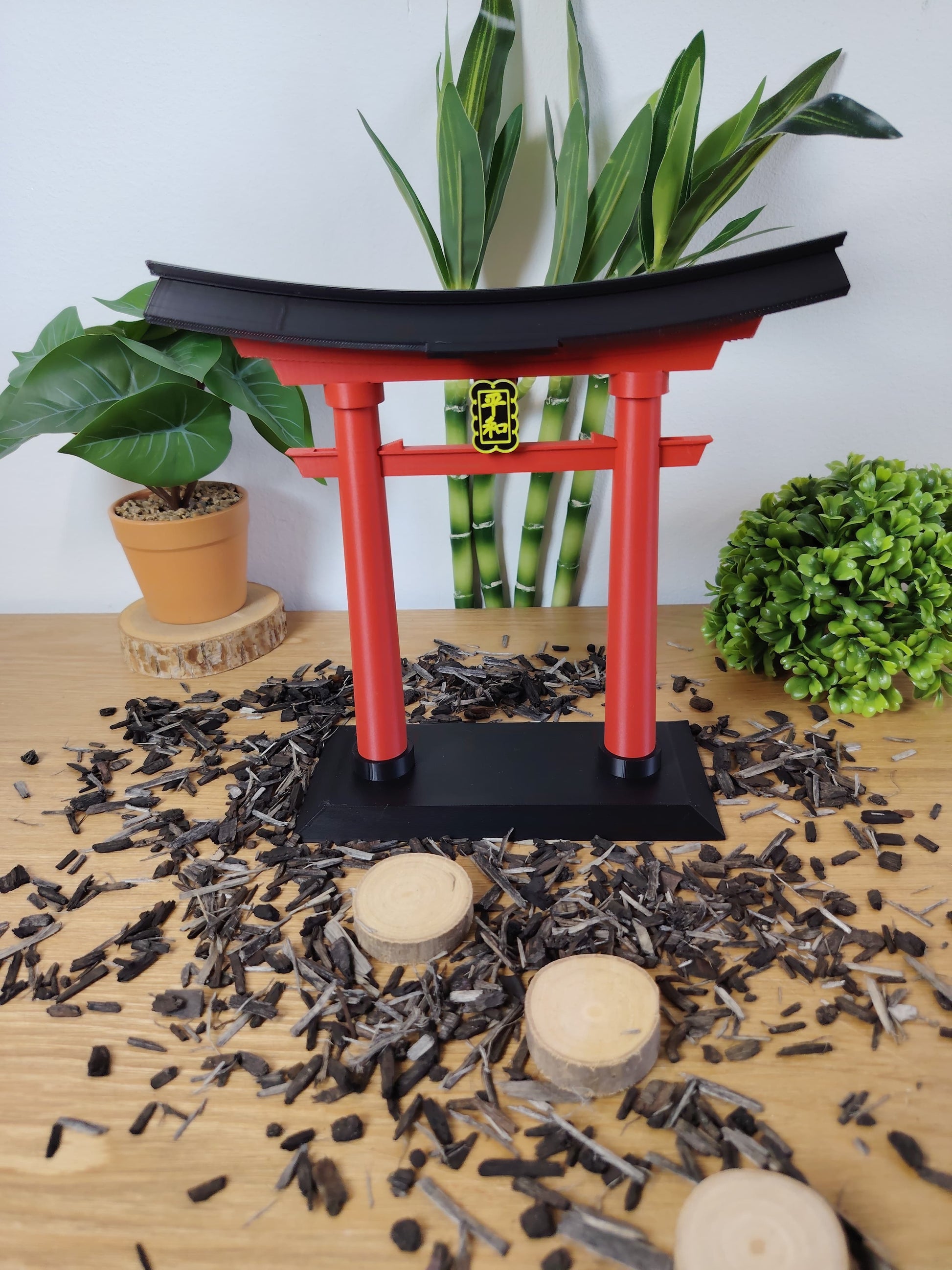 ⛩️ Porte Torii Japonaise Décorative – Environ 20 cm – Style Ghibli & Japon