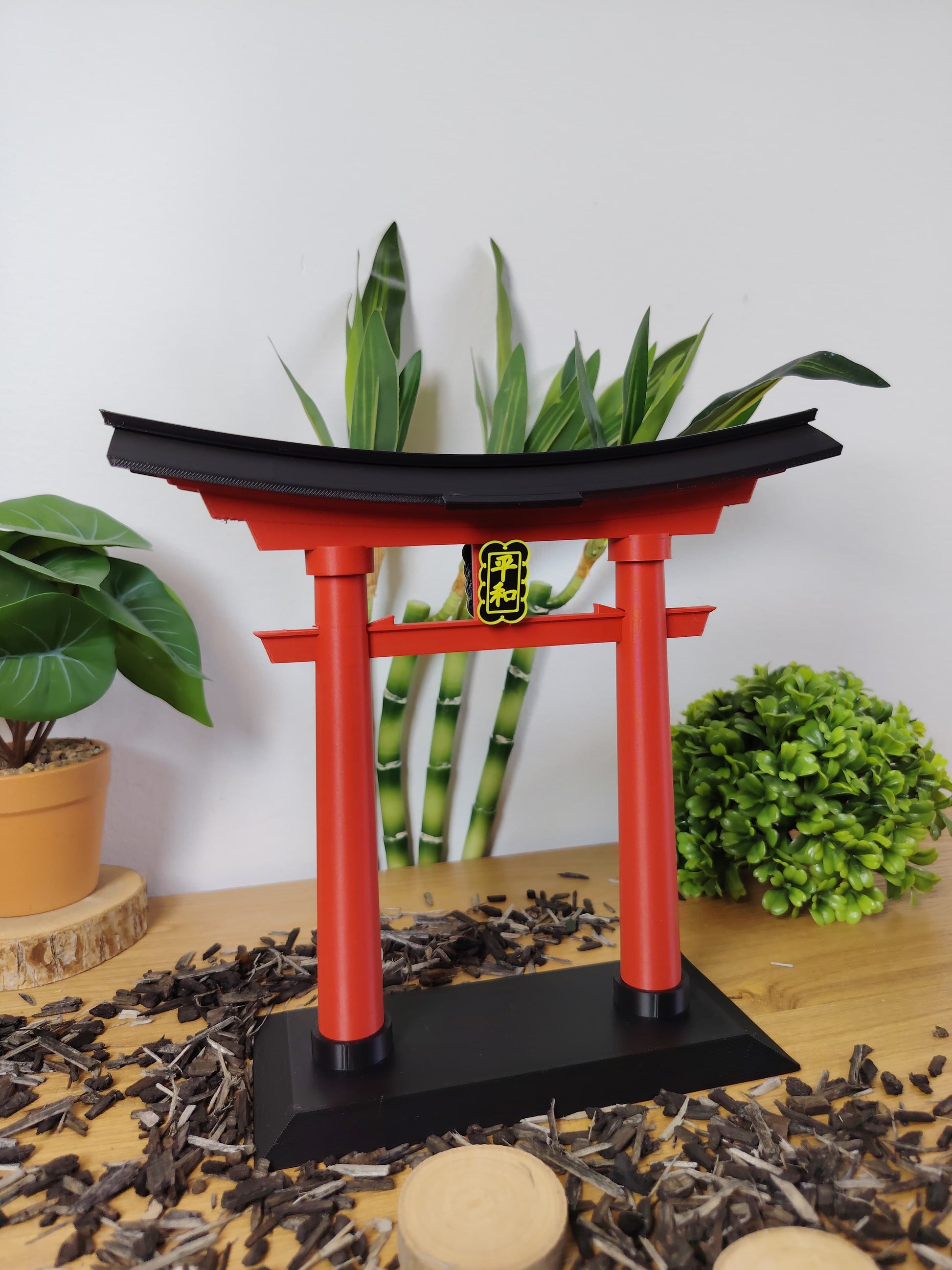 ⛩️ Porte Torii Japonaise Décorative – Environ 20 cm – Style Ghibli & Japon