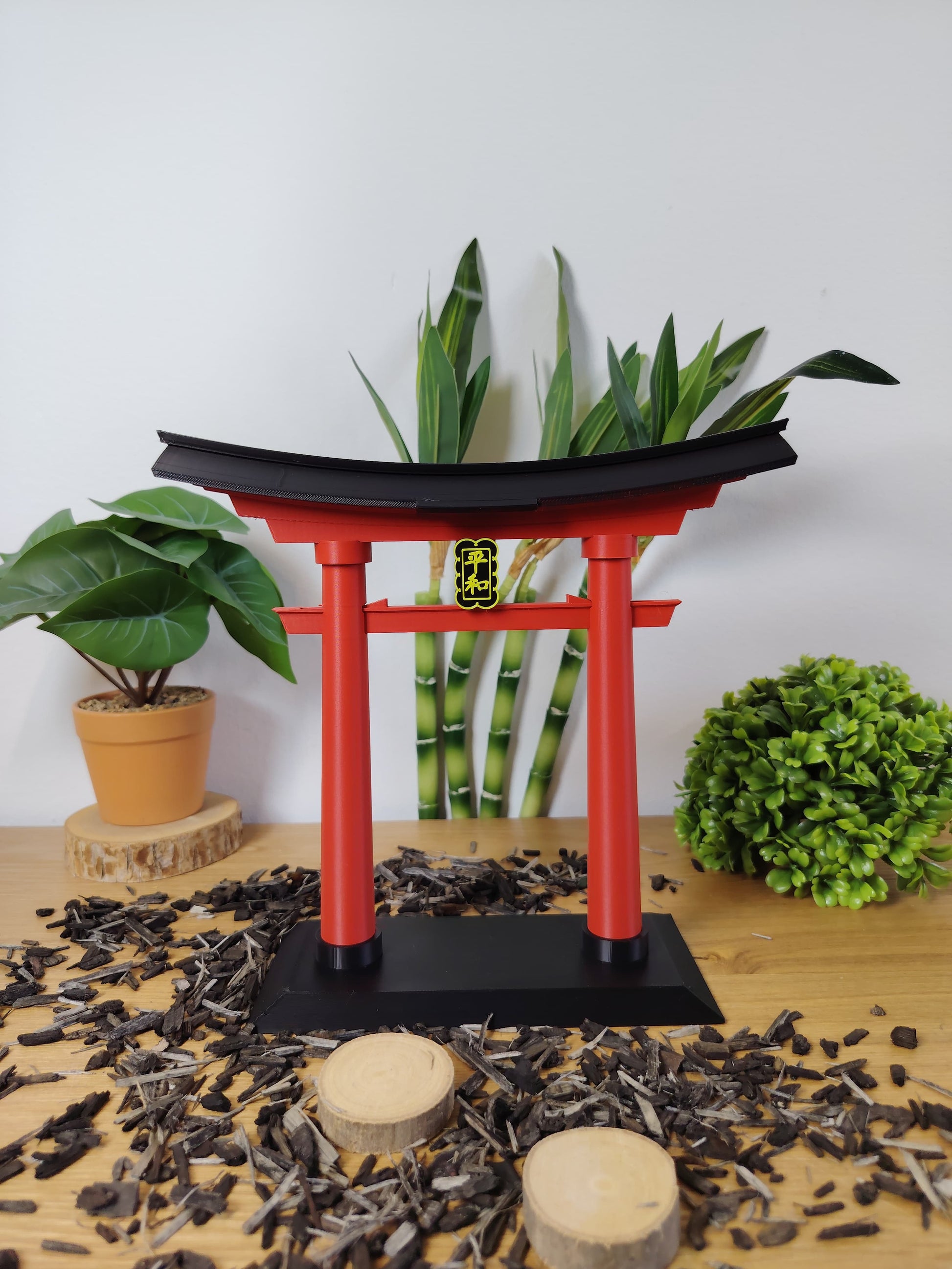 ⛩️ Porte Torii Japonaise Décorative – Environ 20 cm – Style Ghibli & Japon