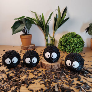 🌸 Lot Décoration Japonaise – Pont Japonais, No-Face & Susuwatari – Univers Ghibli ⛩️✨