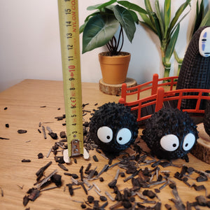 🌸 Lot Décoration Japonaise – Pont Japonais, No-Face & Susuwatari – Univers Ghibli ⛩️✨