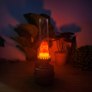 🔥 Lampe Calcifer Ghibli – Décoration Japonaise Anime – Base IKEA Premium ✨