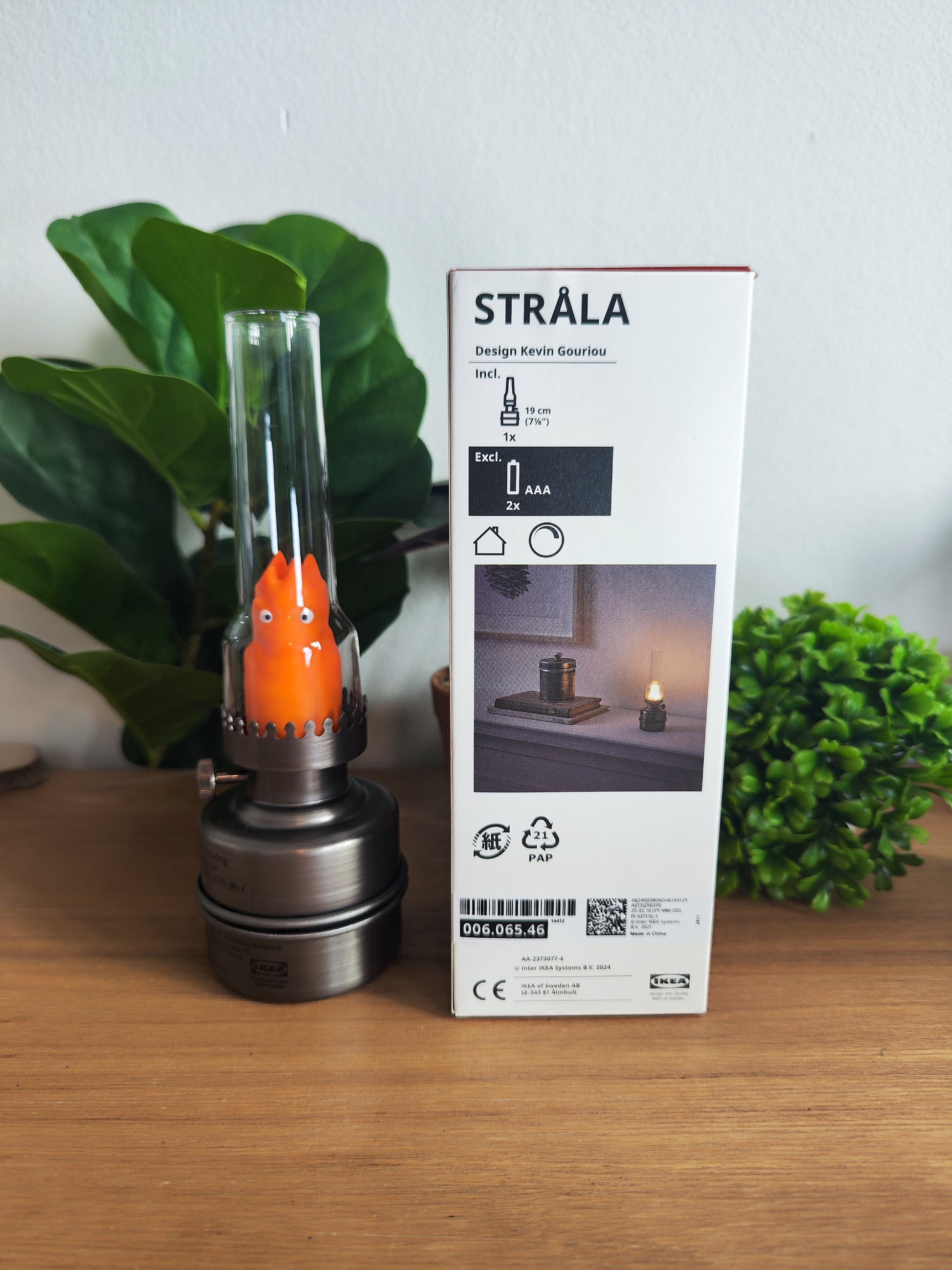 🔥 Lampe Calcifer Ghibli – Décoration Japonaise Anime – Base IKEA Premium ✨