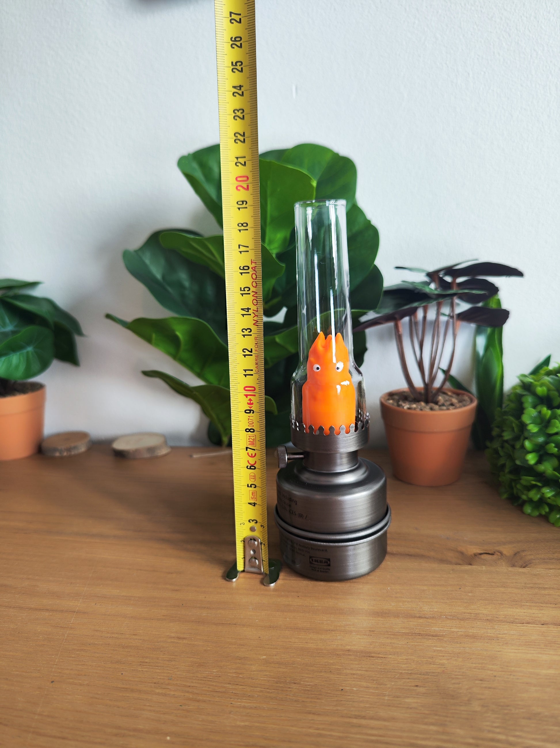 🔥 Lampe Calcifer Ghibli – Décoration Japonaise Anime – Base IKEA Premium ✨