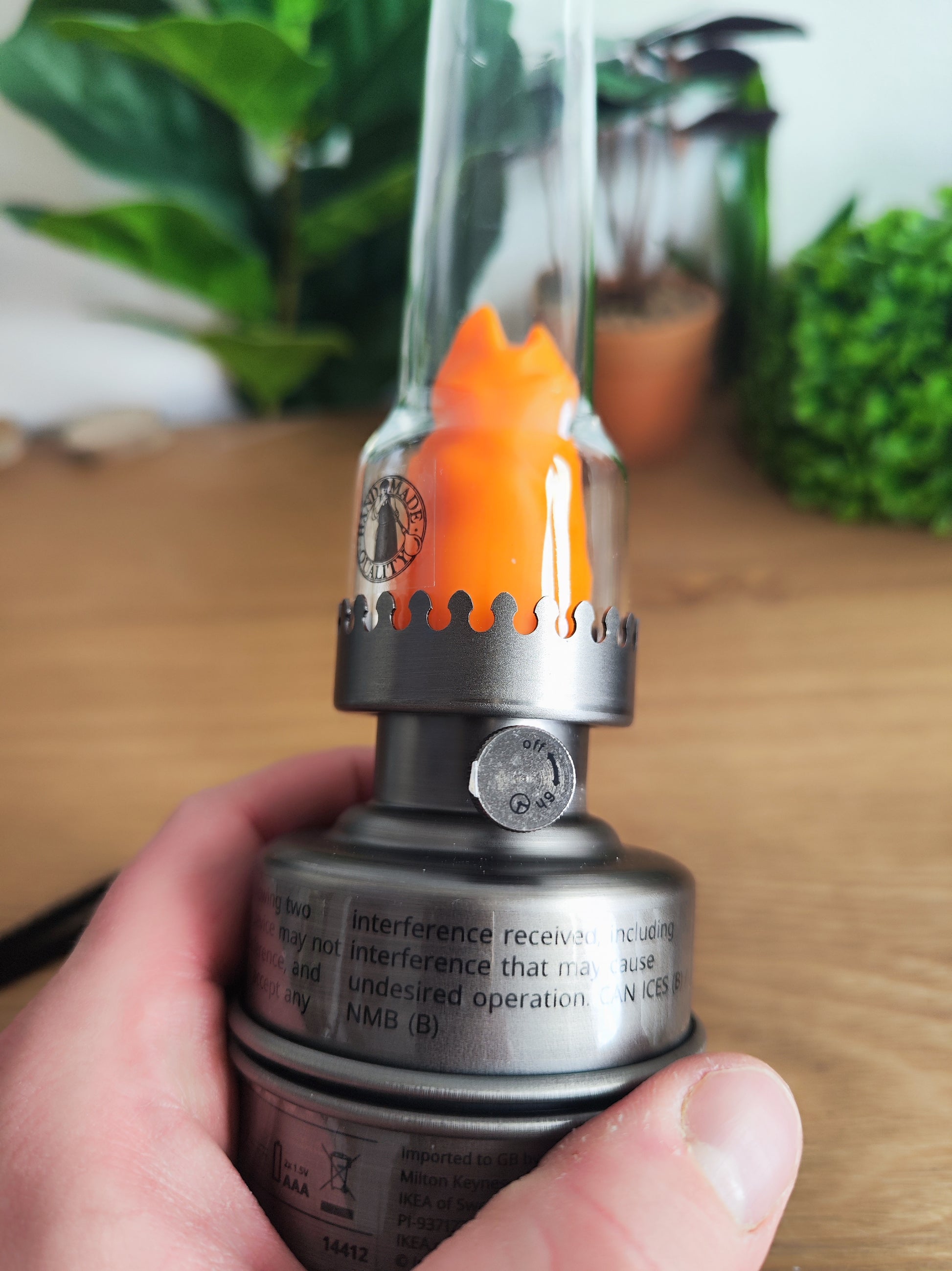 🔥 Lampe Calcifer Ghibli – Décoration Japonaise Anime – Base IKEA Premium ✨