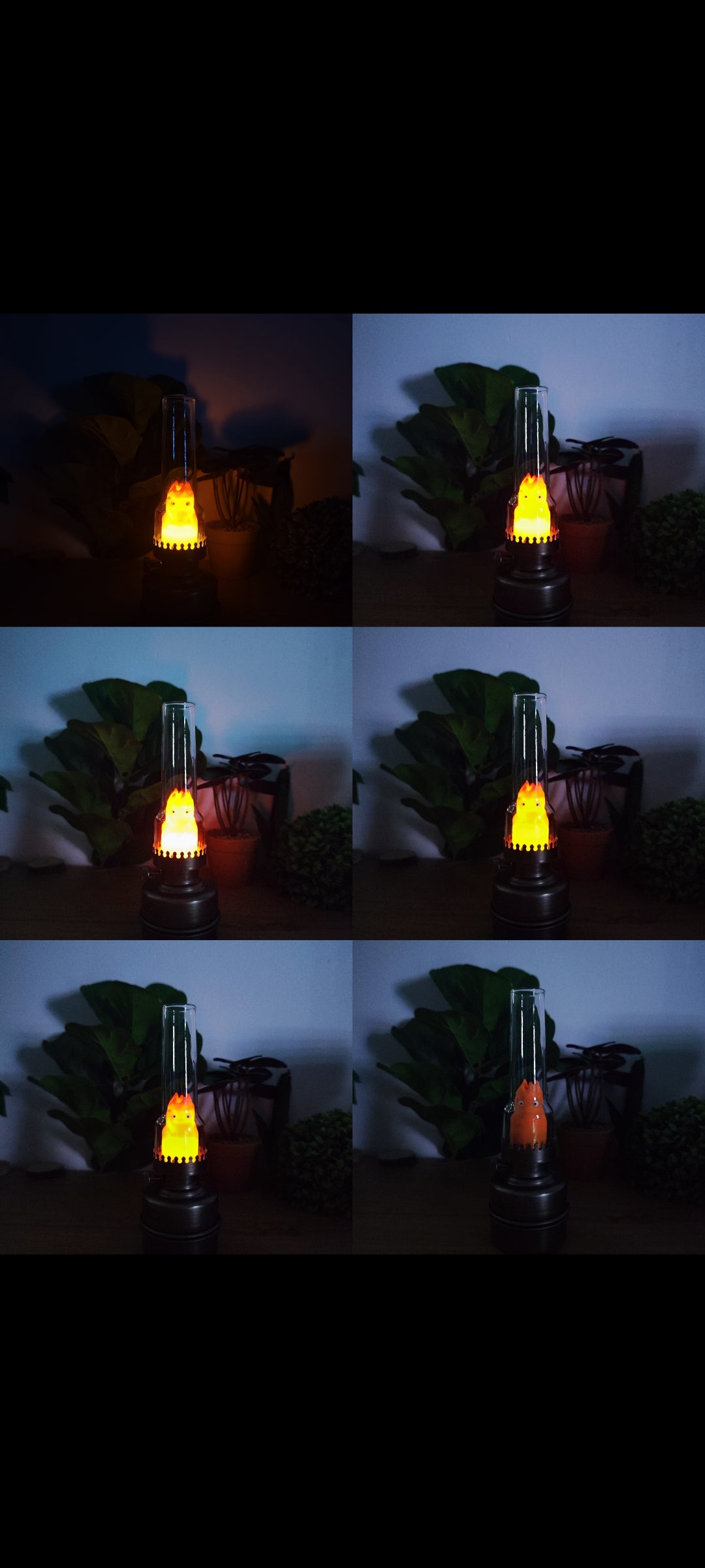 🔥 Lampe Calcifer Ghibli – Décoration Japonaise Anime – Base IKEA Premium ✨