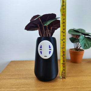 Vase Studio Ghibli, pot de fleur, no face ghibli, cadeau original, art, vase, vase décoration, kodama