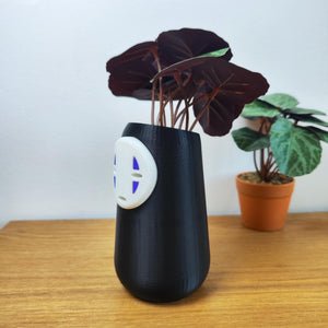 Vase Studio Ghibli, pot de fleur, no face ghibli, cadeau original, art, vase, vase décoration, kodama