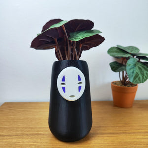 Vase Studio Ghibli, pot de fleur, no face ghibli, cadeau original, art, vase, vase décoration, kodama