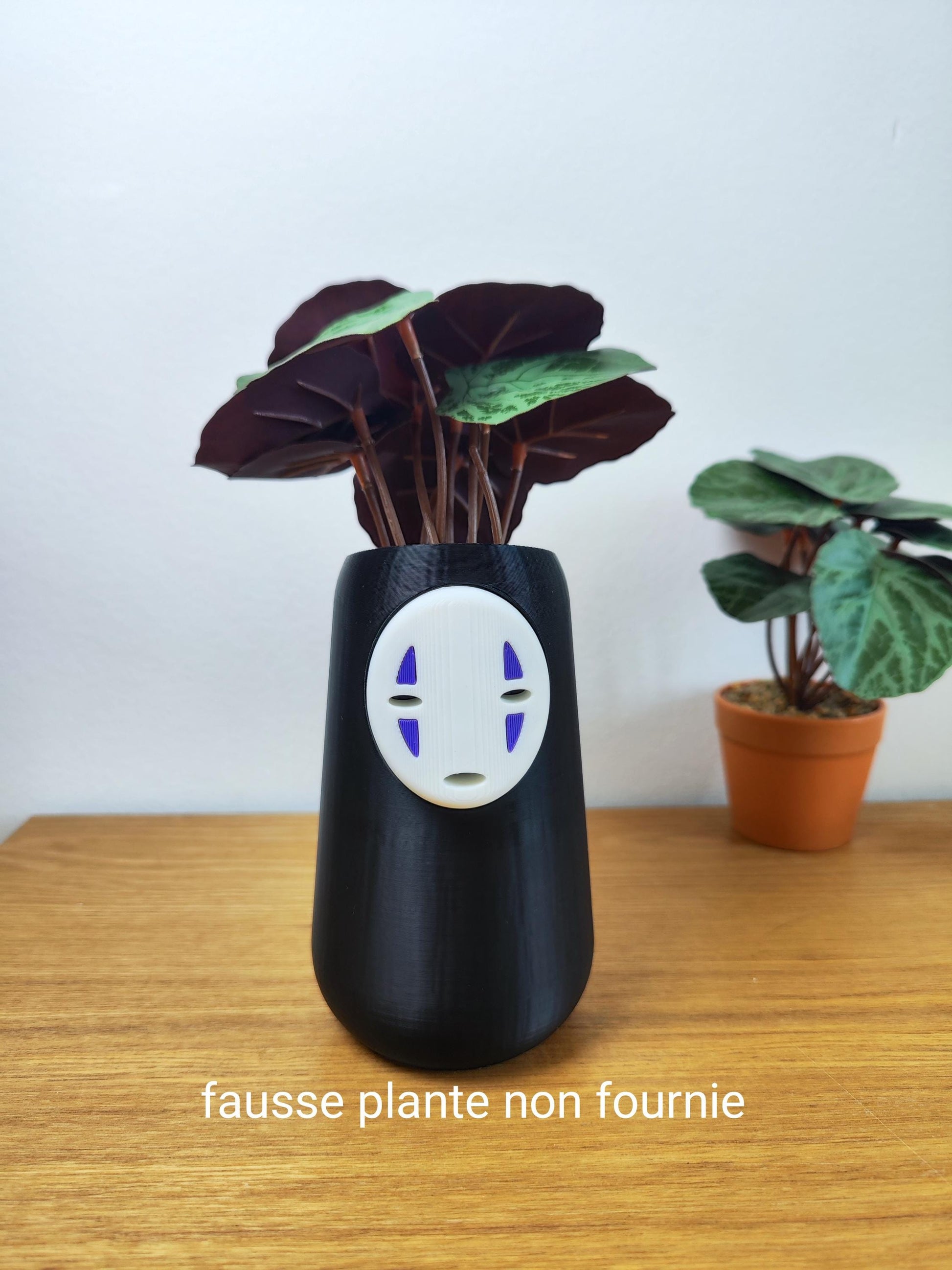 Vase Studio Ghibli, pot de fleur, no face ghibli, cadeau original, art, vase, vase décoration, kodama