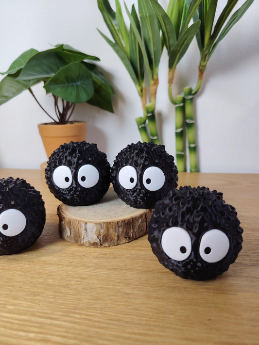 Lot de figurine susuwatari | Studio Ghibli, miyakaki, le voyage de chihiro, Sans-visage, Haku, totoro, noiraudes, oules de suie