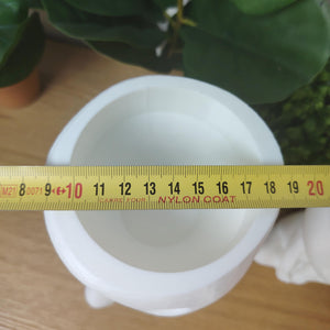 Vase kodama blanc , noiraude Ghibli, le voyage de Chihiro, Totoro, studio Ghibli, princesse Mononoké, Miyazaki, pot de fleur, tree spirit