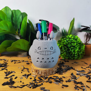 Vase Totoro, Ghibli, le voyage de Chihiro, Totoro, studio Ghibli, Kodama, Miyazaki, pot de fleur, noiraude