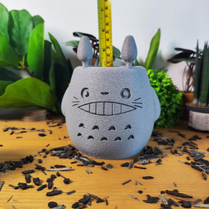 Vase Totoro, Ghibli, le voyage de Chihiro, Totoro, studio Ghibli, Kodama, Miyazaki, pot de fleur, noiraude