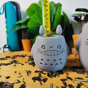 Vase Totoro, Ghibli, le voyage de Chihiro, Totoro, studio Ghibli, Kodama, Miyazaki, pot de fleur, noiraude