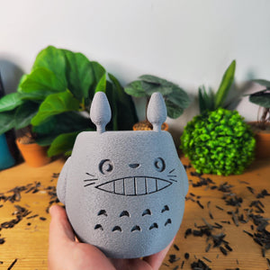 Vase Totoro, Ghibli, le voyage de Chihiro, Totoro, studio Ghibli, Kodama, Miyazaki, pot de fleur, noiraude