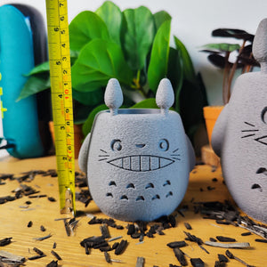 Vase Totoro, Ghibli, le voyage de Chihiro, Totoro, studio Ghibli, Kodama, Miyazaki, pot de fleur, noiraude